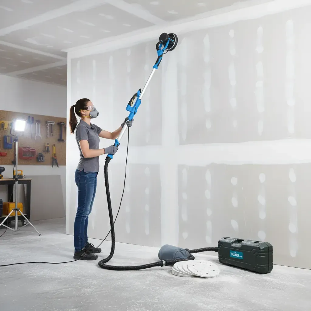 Lijadora de Pared y Techo con función de aspirado - Incluye 6 lijas