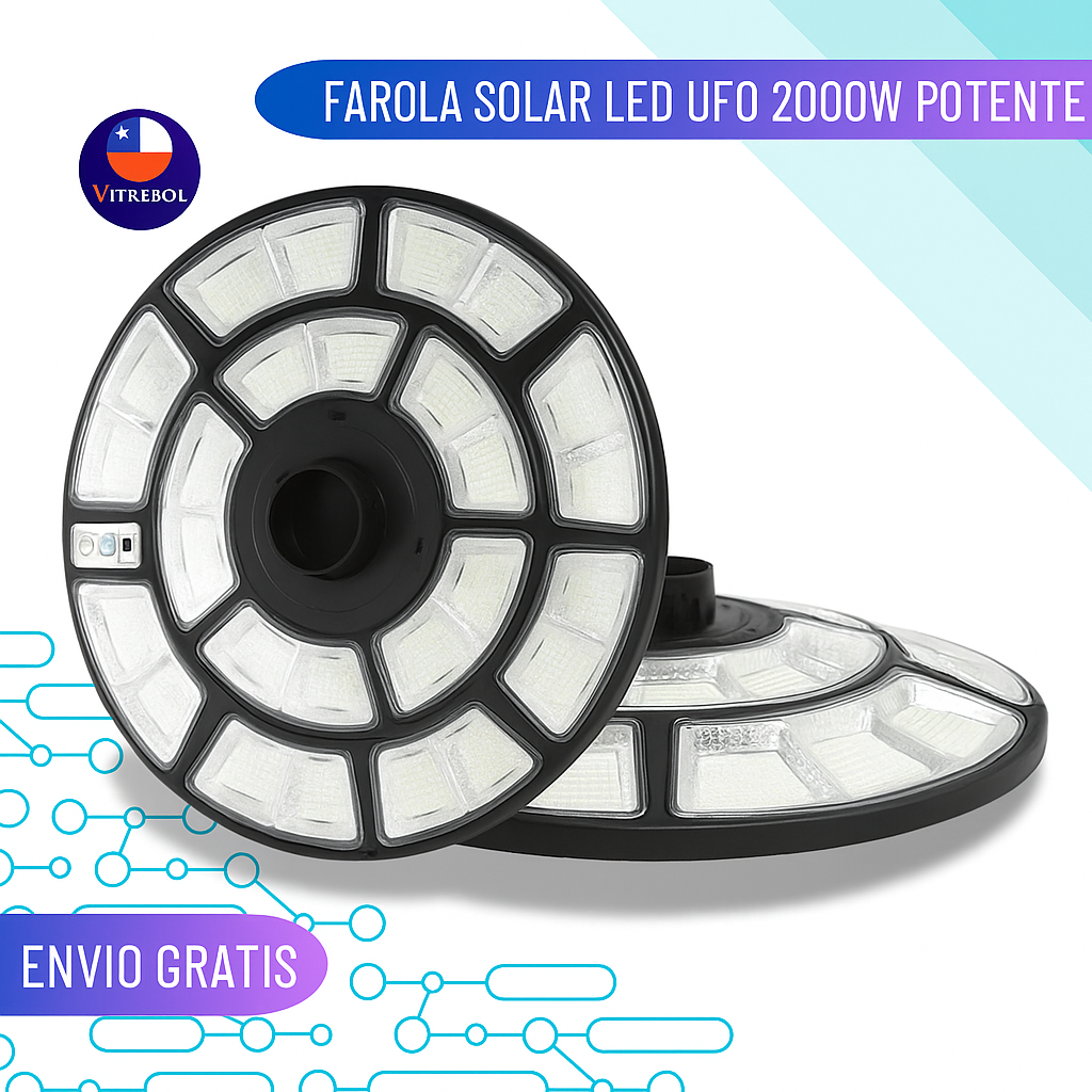 FOCO SOLAR TIPO UFO 2000W
