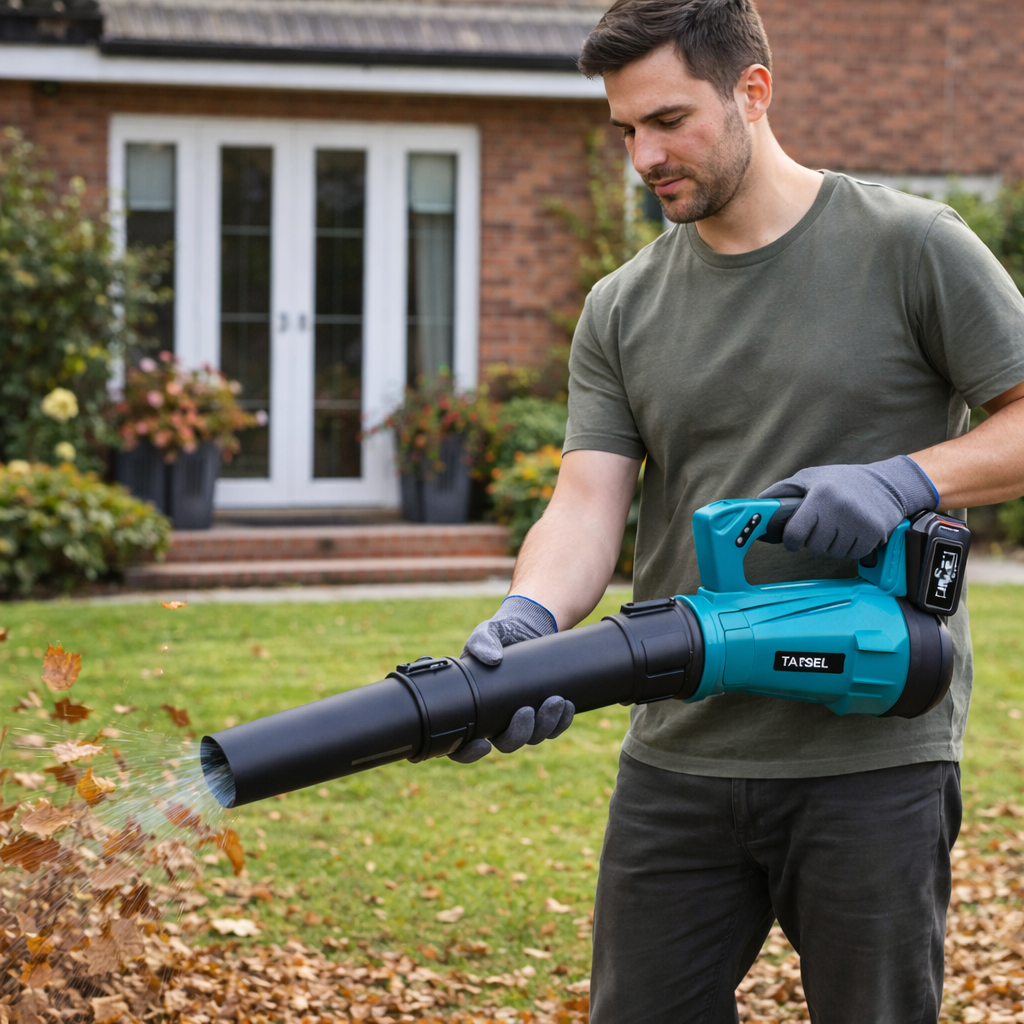 Soplador Industrial con 2 Baterías - Perfecto para limpieza y jardinería