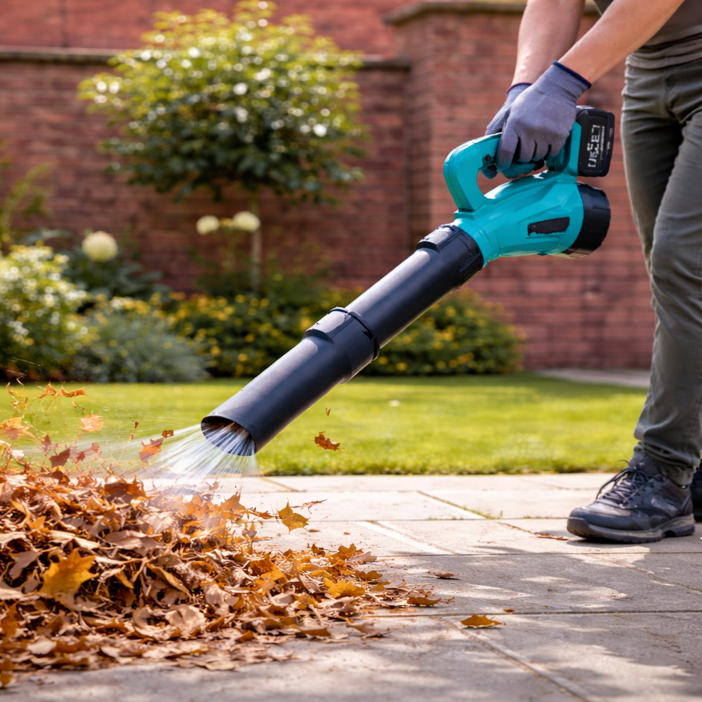 Soplador Industrial con 2 Baterías - Perfecto para limpieza y jardinería