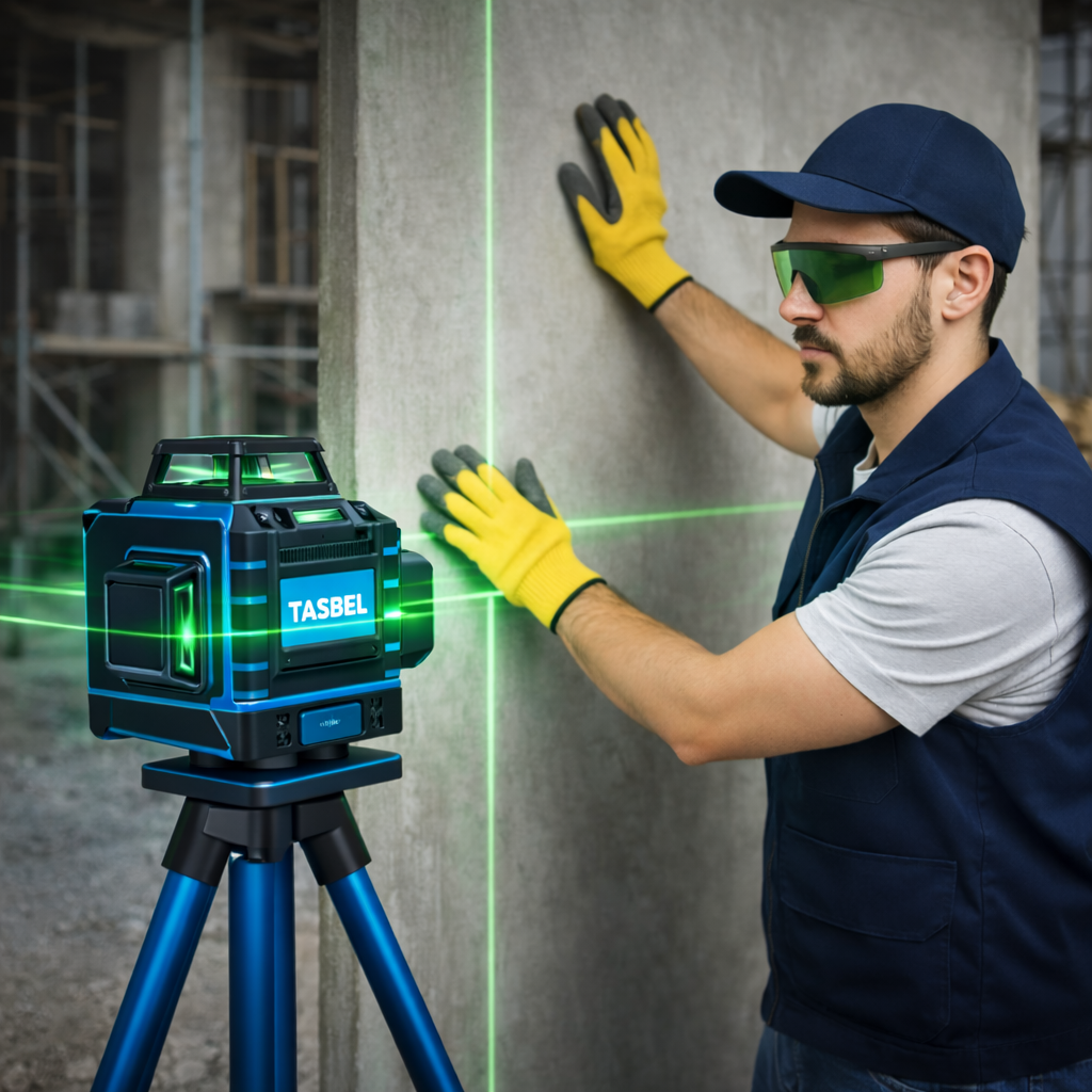 Nivel Láser 4D Profesional 16 Líneas Luz Verde + 2 Baterías