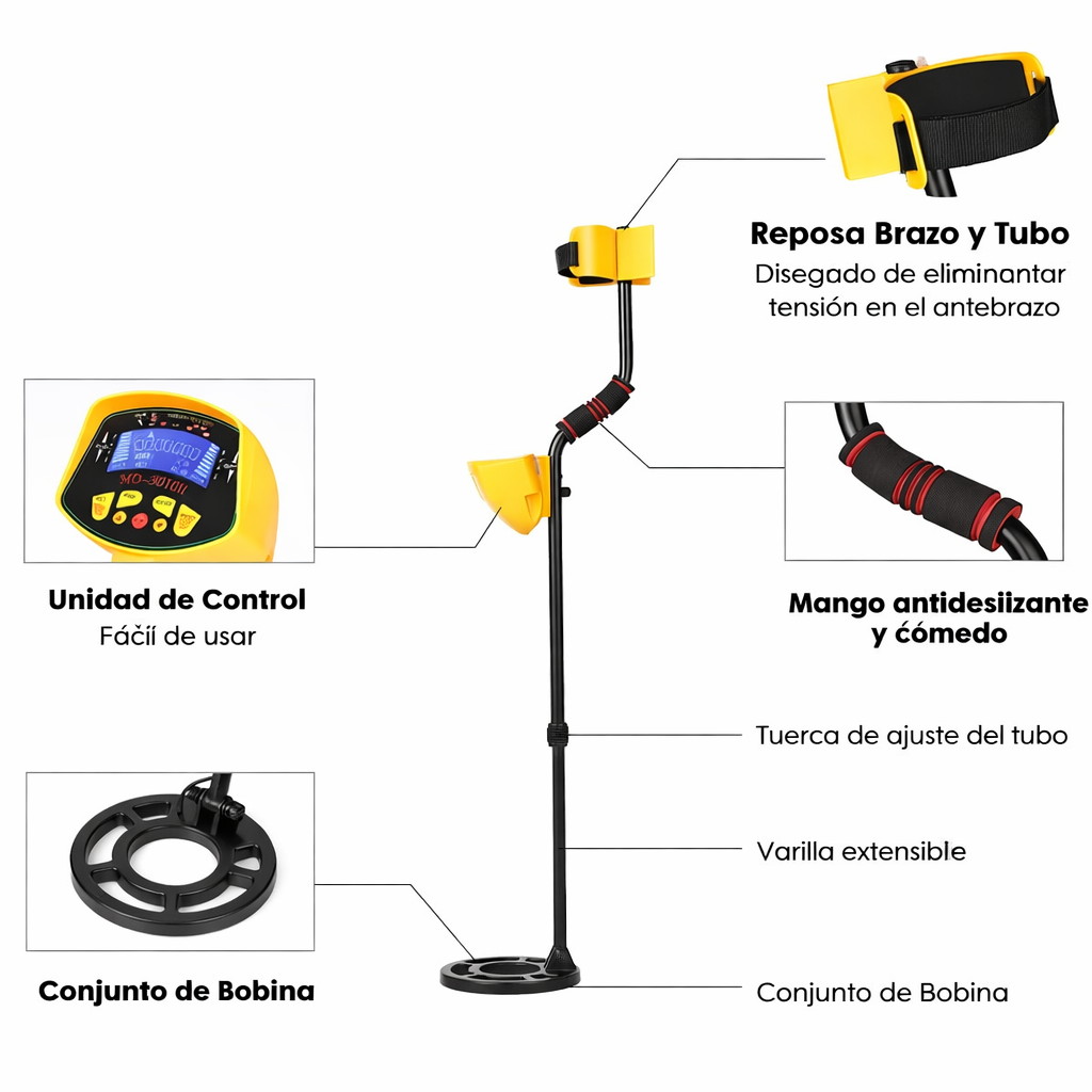 Detector de Metales Subterráneo Profesional