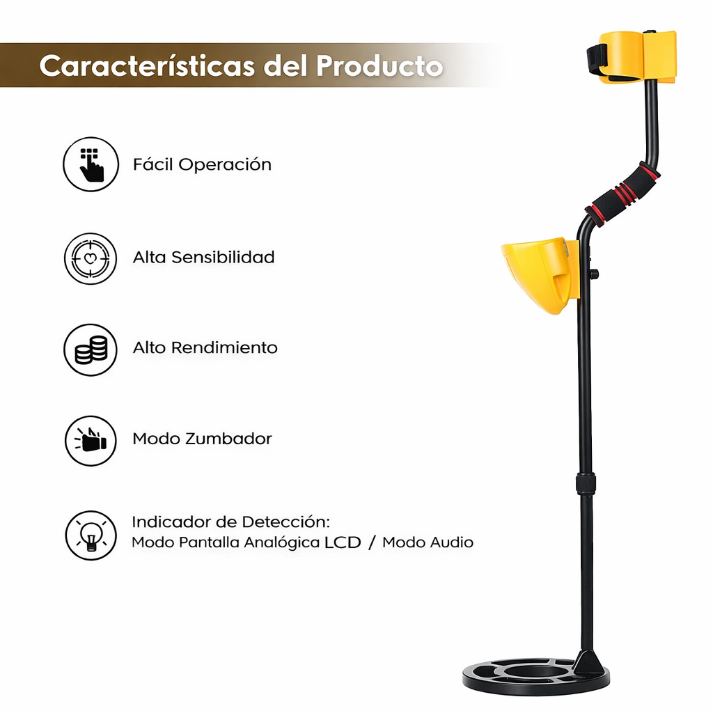 Detector de Metales Subterráneo Profesional