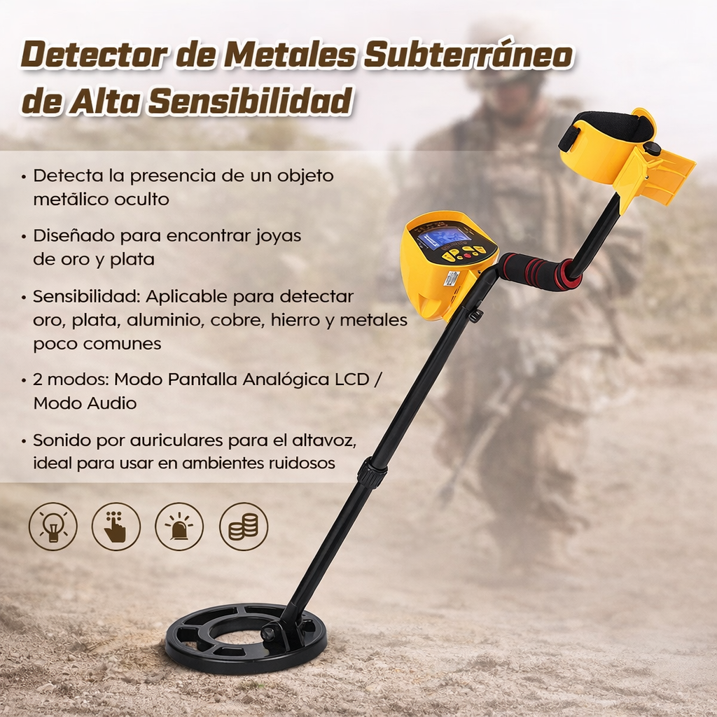 Detector de Metales Subterráneo Profesional