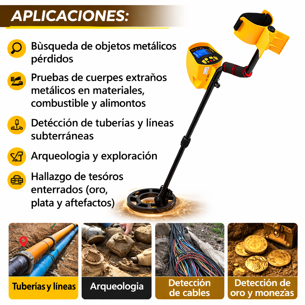 Detector de Metales Subterráneo Profesional