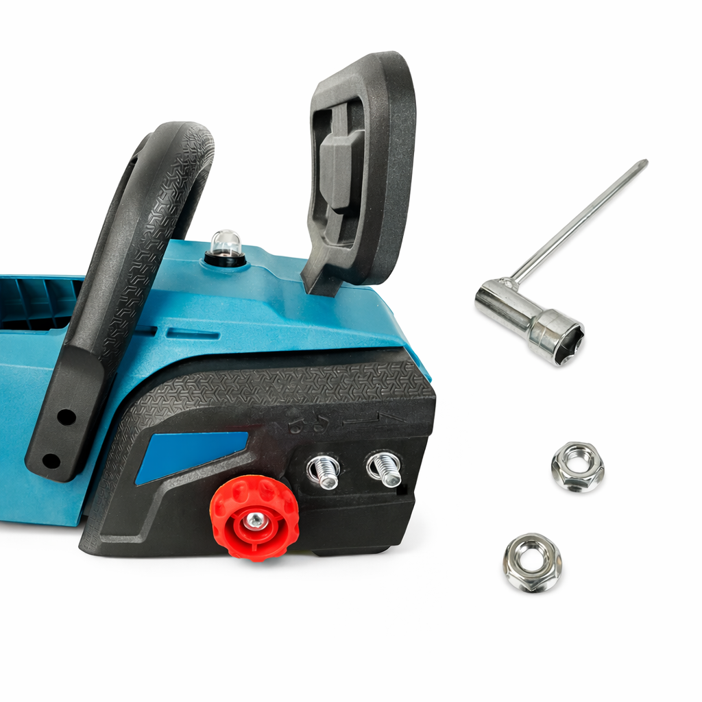 Motosierra Inalámbrica 16” 98V con 2 Baterías – Potencia y libertad para cortar madera