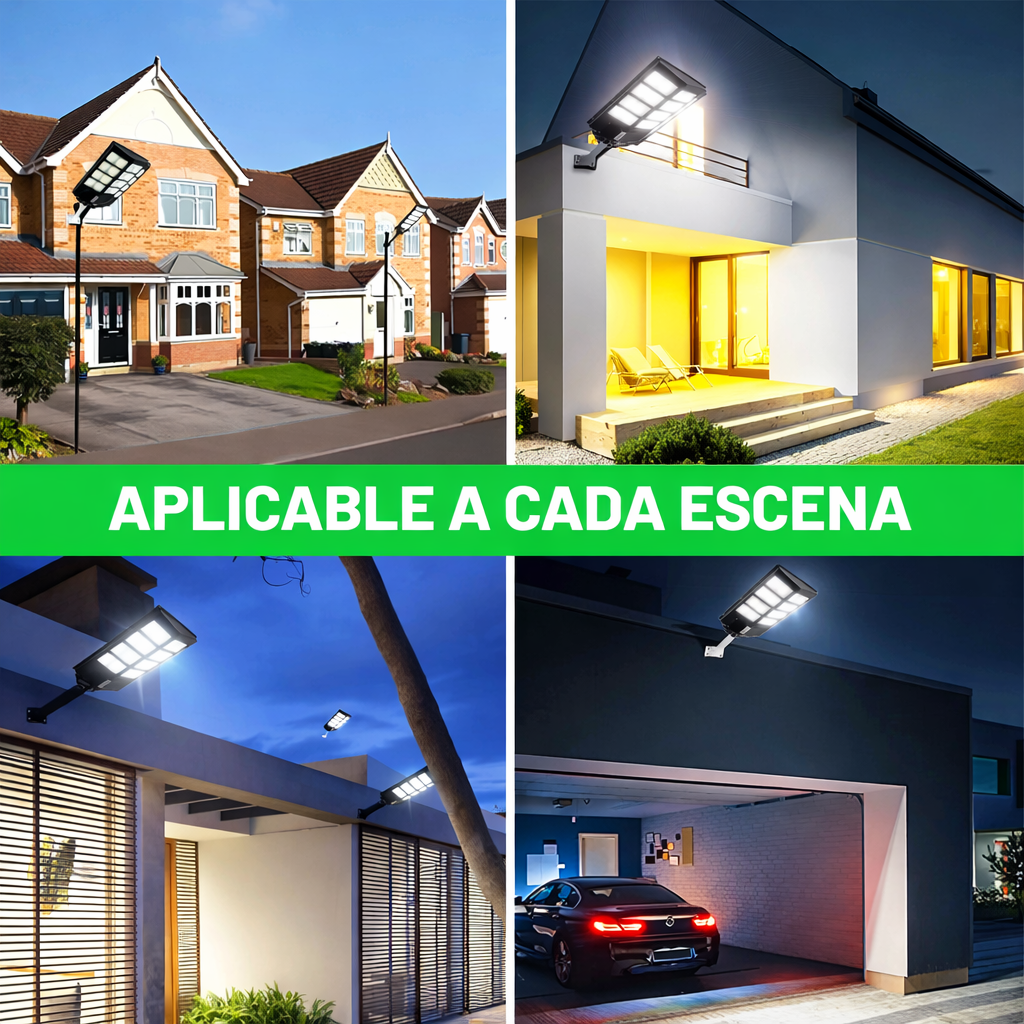 Foco Solar LED Exterior 1000W – Iluminación Potente y Eficiente 🌞💡
