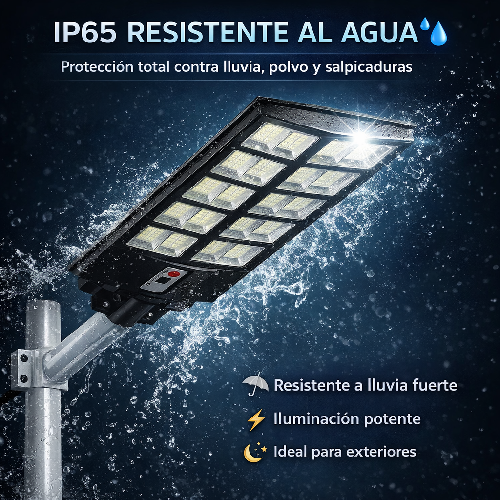 Foco Solar LED Exterior 1000W – Iluminación Potente y Eficiente 🌞💡