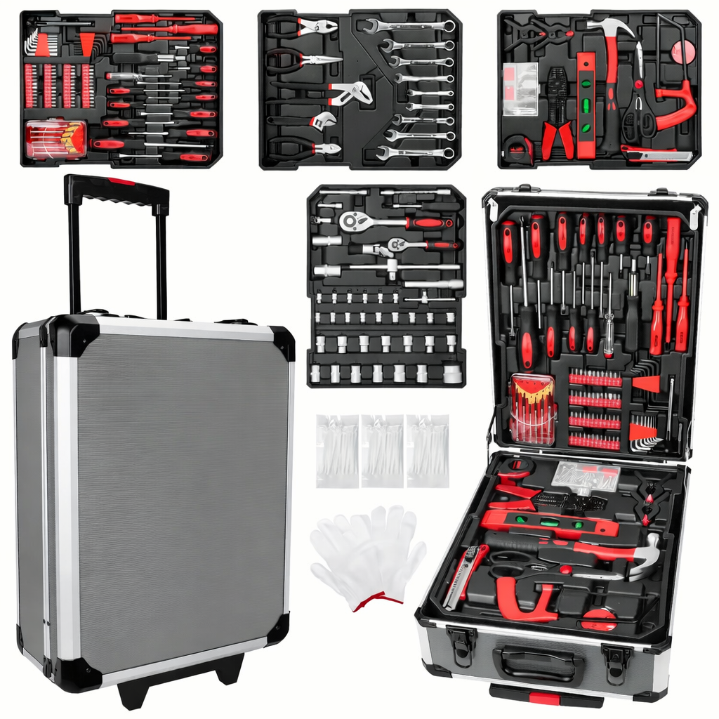 🧰 Caja de Herramientas Profesional 187 Piezas con Maletín
