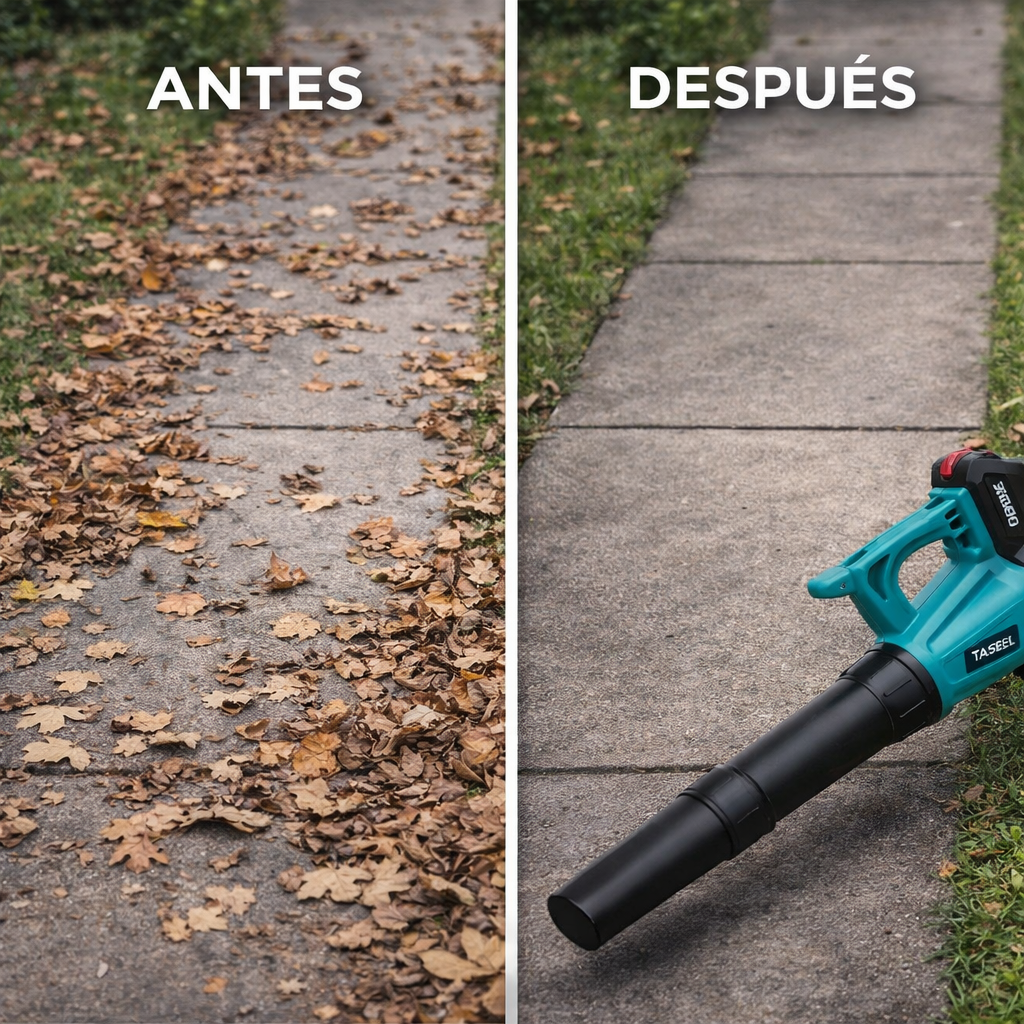 Soplador Industrial con 2 Baterías - Perfecto para limpieza y jardinería