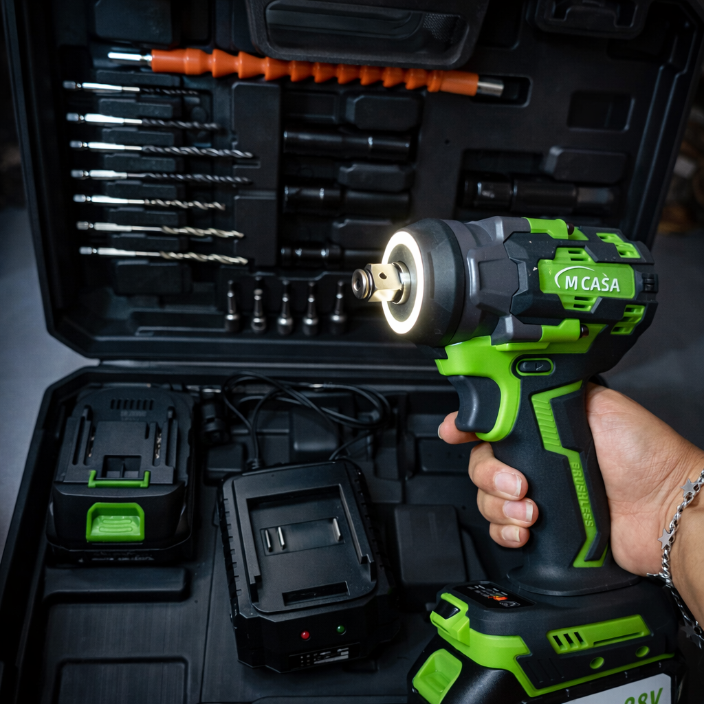 Llave de Impacto Inalámbrica 1/2” 500 Nm🔧⚡Original Mcasa