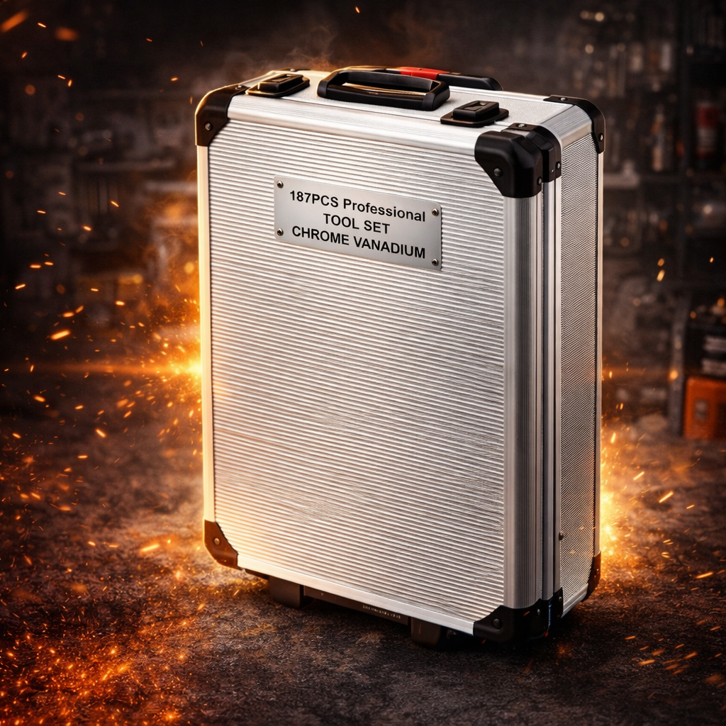 🧰 Caja de Herramientas Profesional 187 Piezas con Maletín