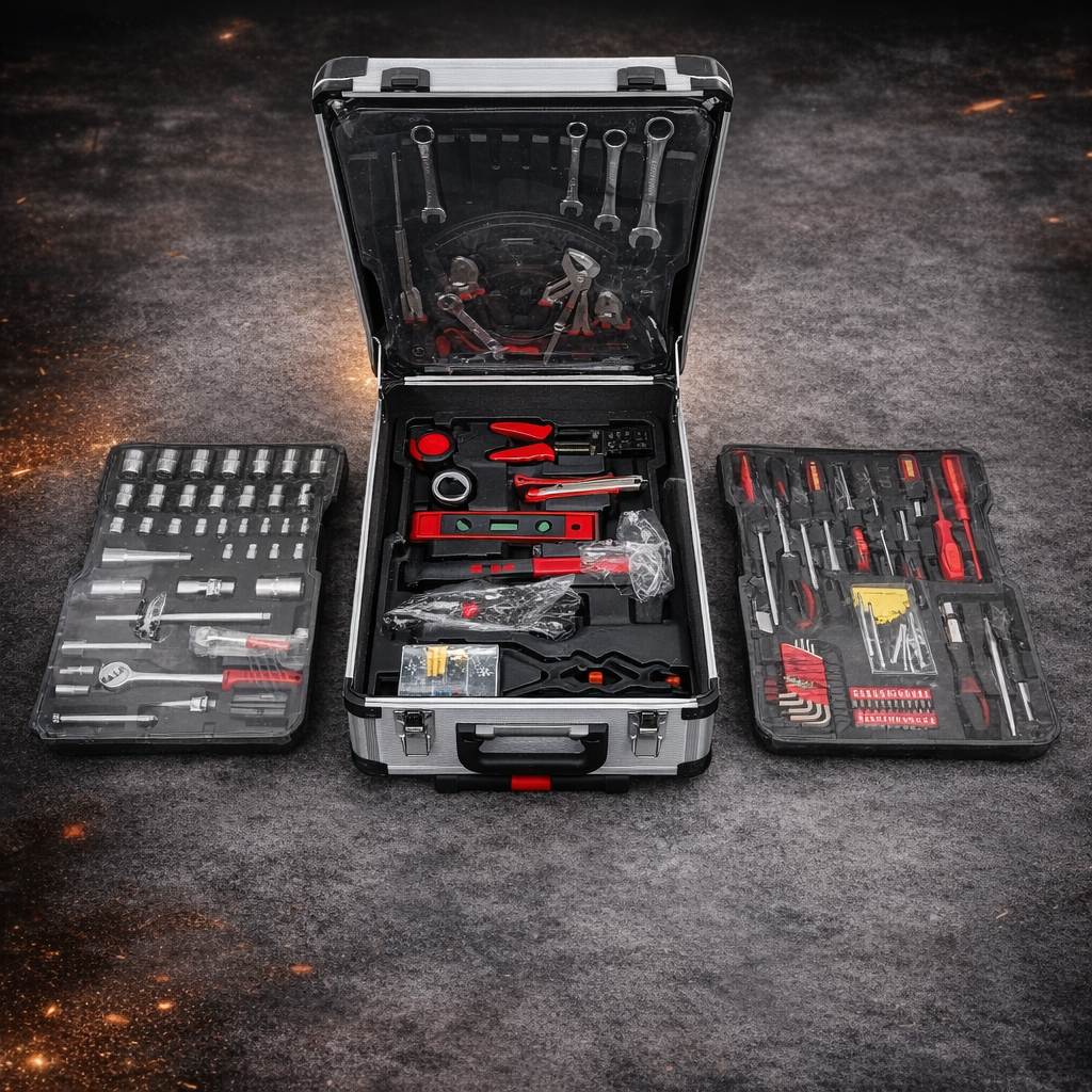 🧰 Caja de Herramientas Profesional 187 Piezas con Maletín