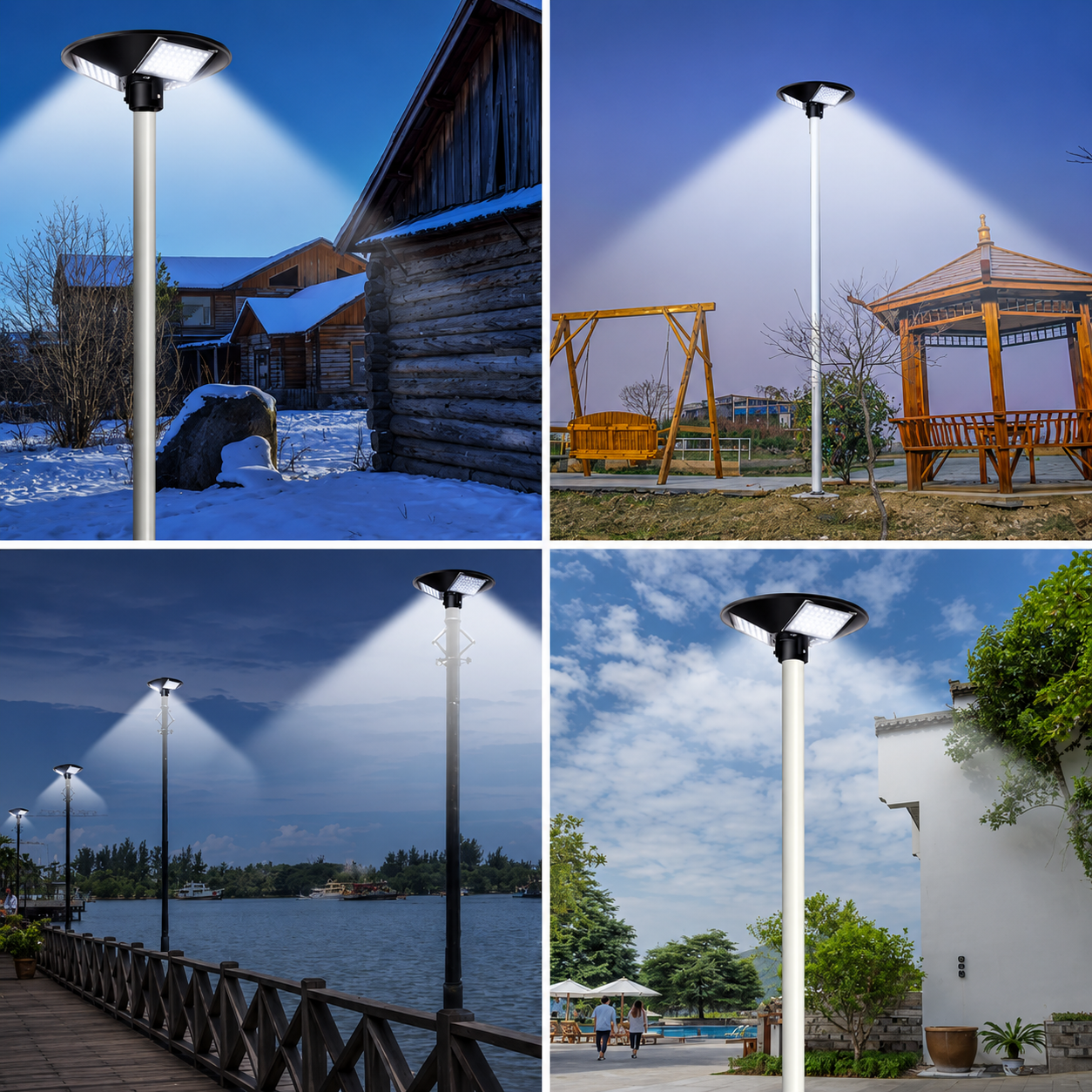 FOCO SOLAR LED UFO 500W CON SOPORTE