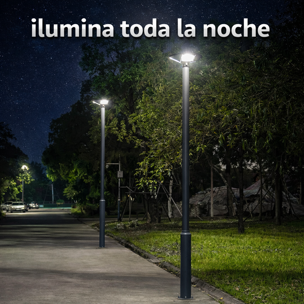 FOCO SOLAR LUMINARIA LED UFO 300 W Con SOPORTE TIPO L