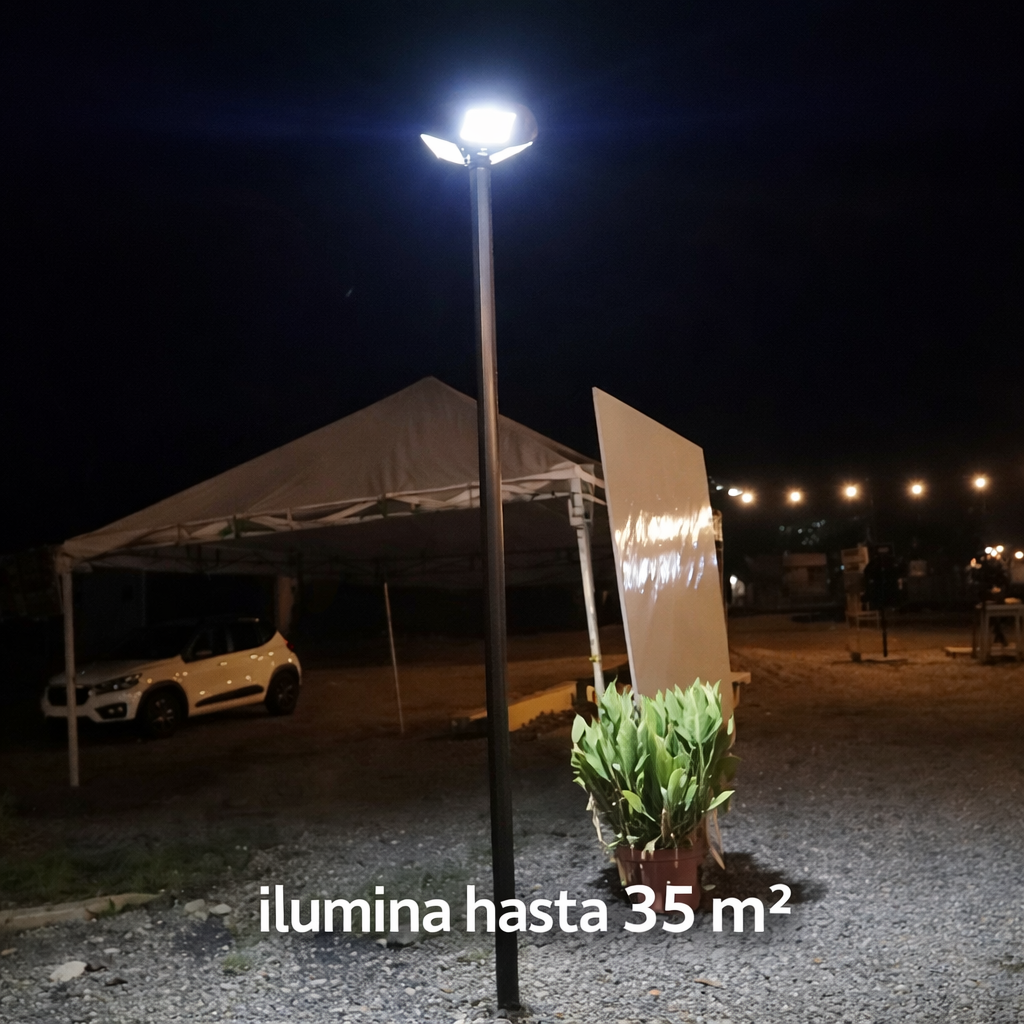 FOCO SOLAR LUMINARIA LED UFO 300 W Con SOPORTE TIPO L