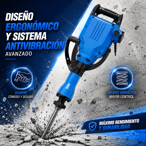 CANGO 3800W Martillo Demoledor Eléctrico con 50 J