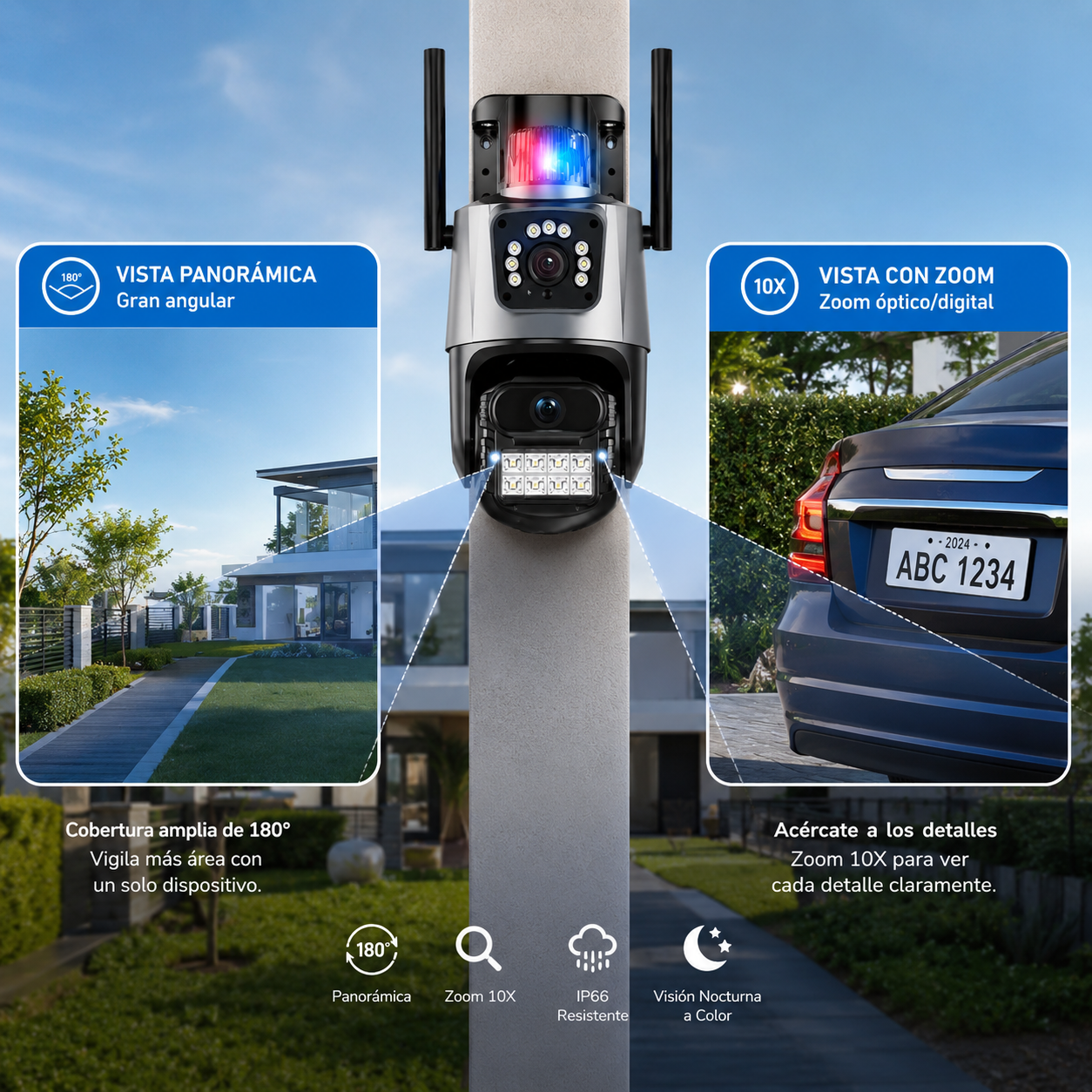 CÁMARA SEGURIDAD WIFI MCASA Q6 FULL HD