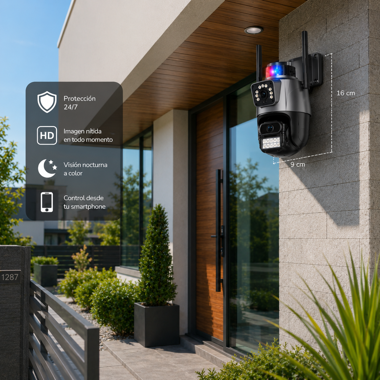 CÁMARA SEGURIDAD WIFI MCASA Q6 FULL HD