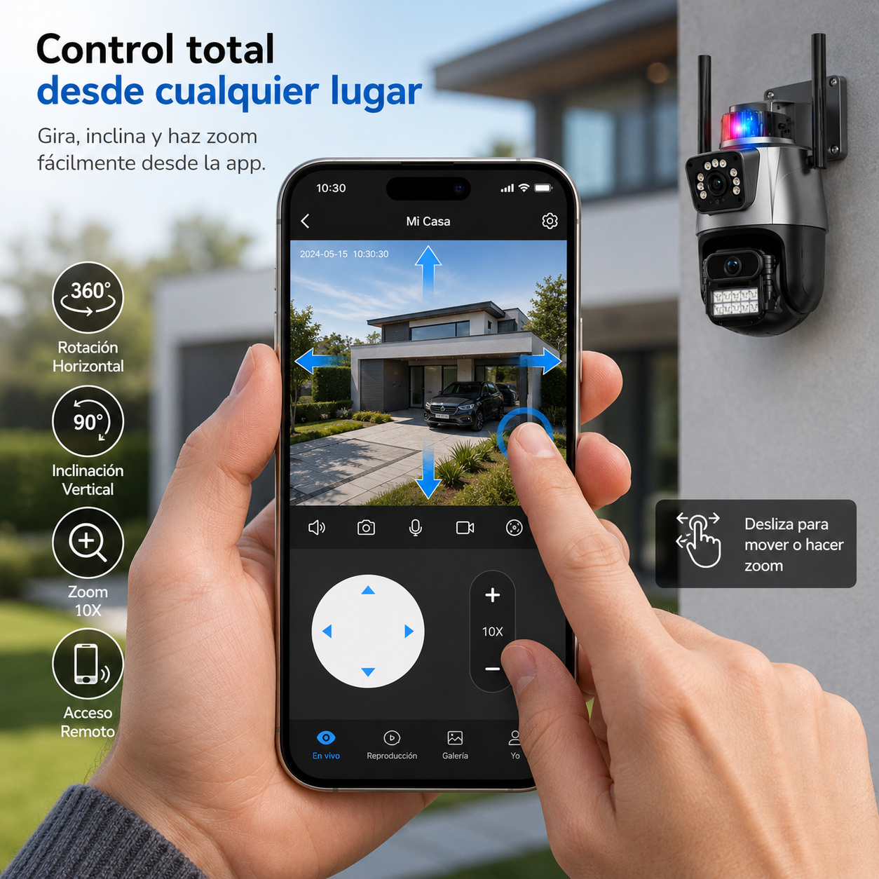 CÁMARA SEGURIDAD WIFI MCASA Q6 FULL HD