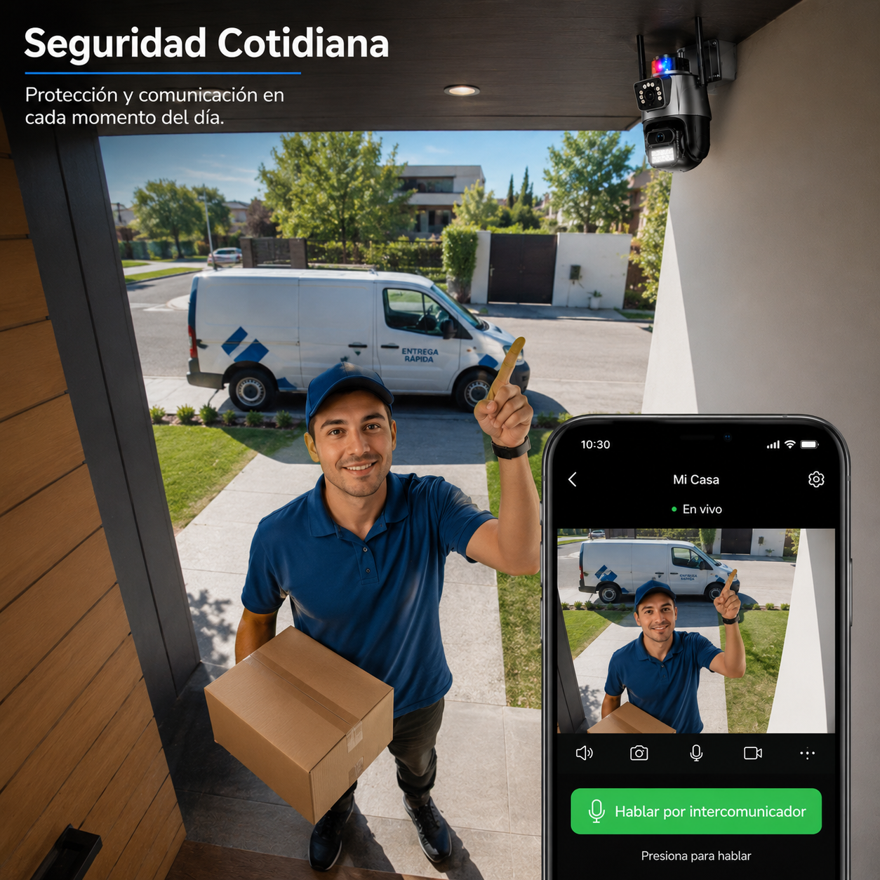 CÁMARA SEGURIDAD WIFI MCASA Q6 FULL HD