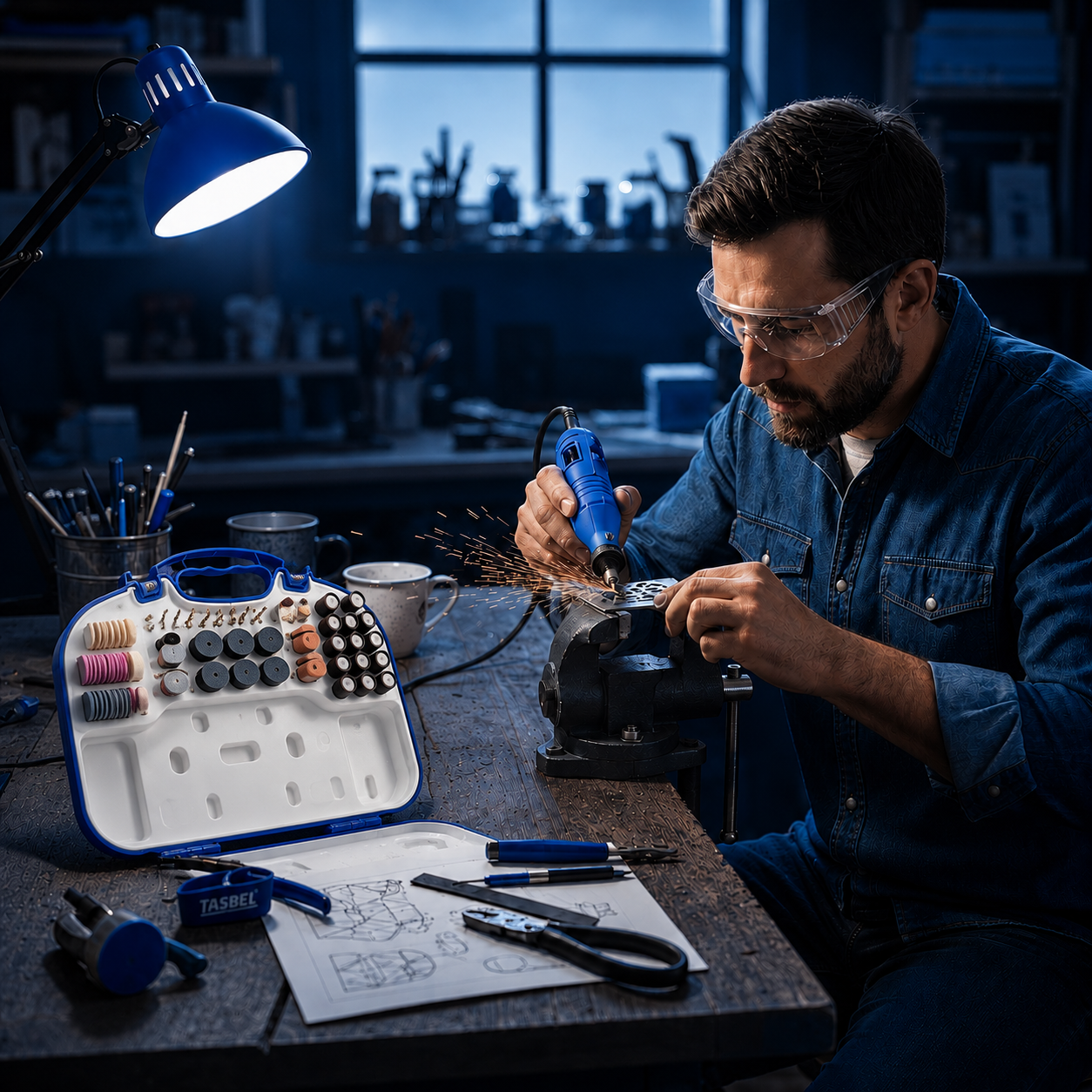 KIT MANDRIL DREMEL TASBEL AMOLADORA – POTENCIA Y PRECISIÓN EN UN SOLO KIT