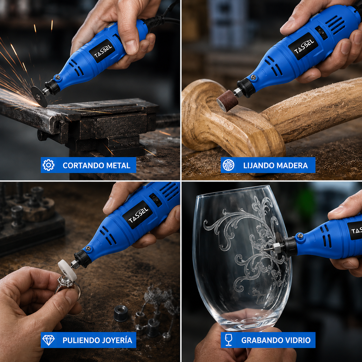 KIT MANDRIL DREMEL TASBEL AMOLADORA – POTENCIA Y PRECISIÓN EN UN SOLO KIT