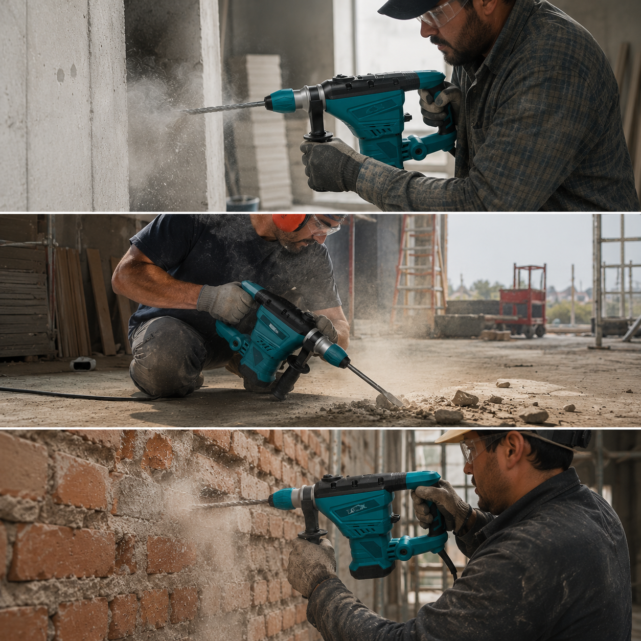 Demoledor Rotomartillo Taladro Azul