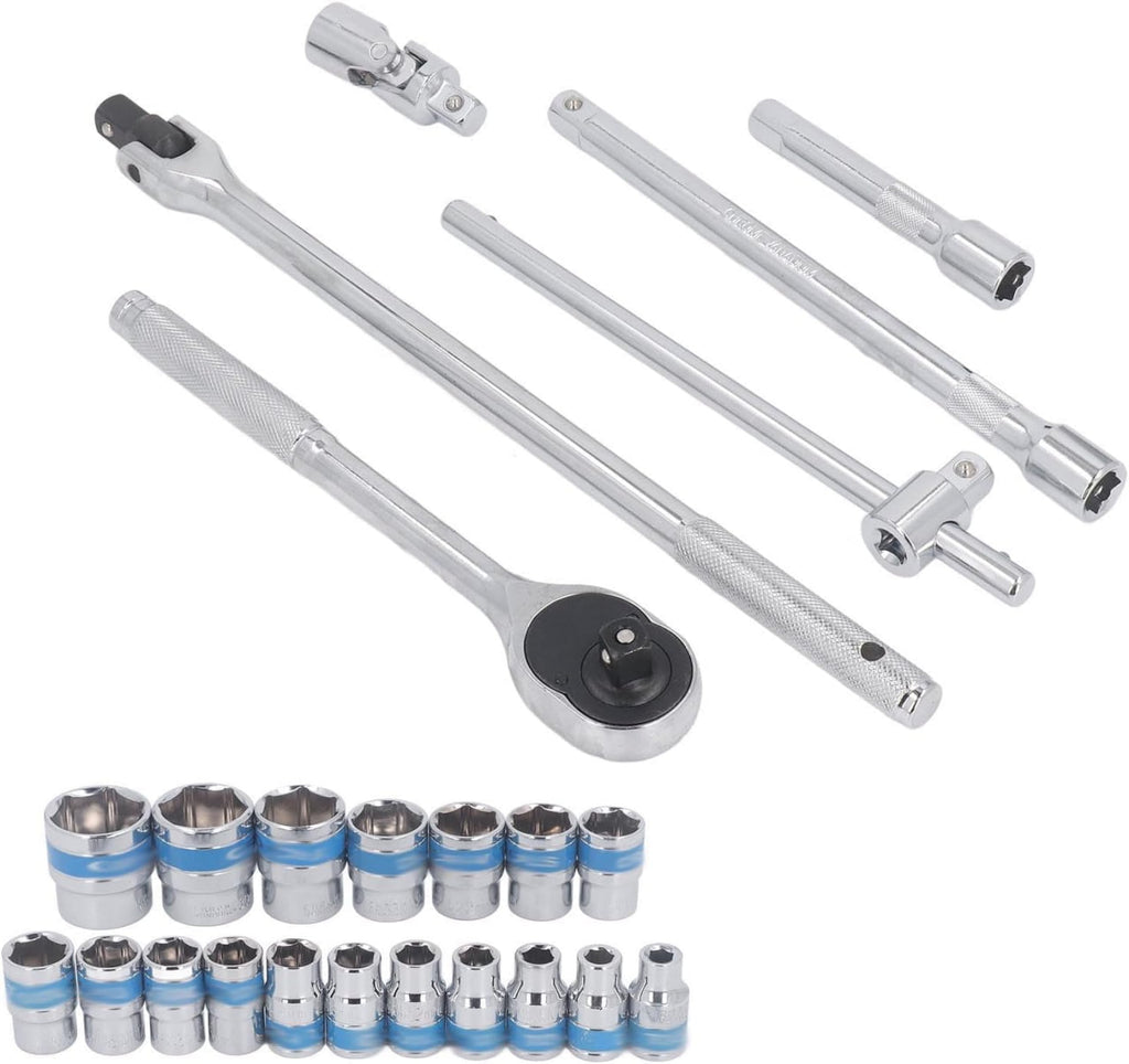 Chicharra de Impacto 1/2″ con Juego de Llaves y Vasos – Kit Profesional