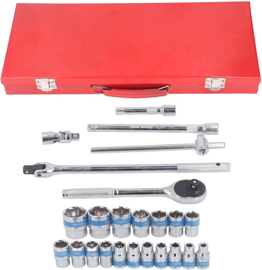 Chicharra de Impacto 1/2″ con Juego de Llaves y Vasos – Kit Profesional