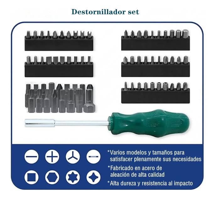 Set de herramientas de 216 Piezas Para todos tus trabajos