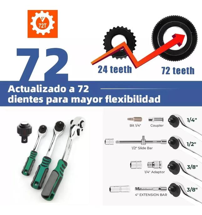 Set de herramientas de 216 Piezas Para todos tus trabajos
