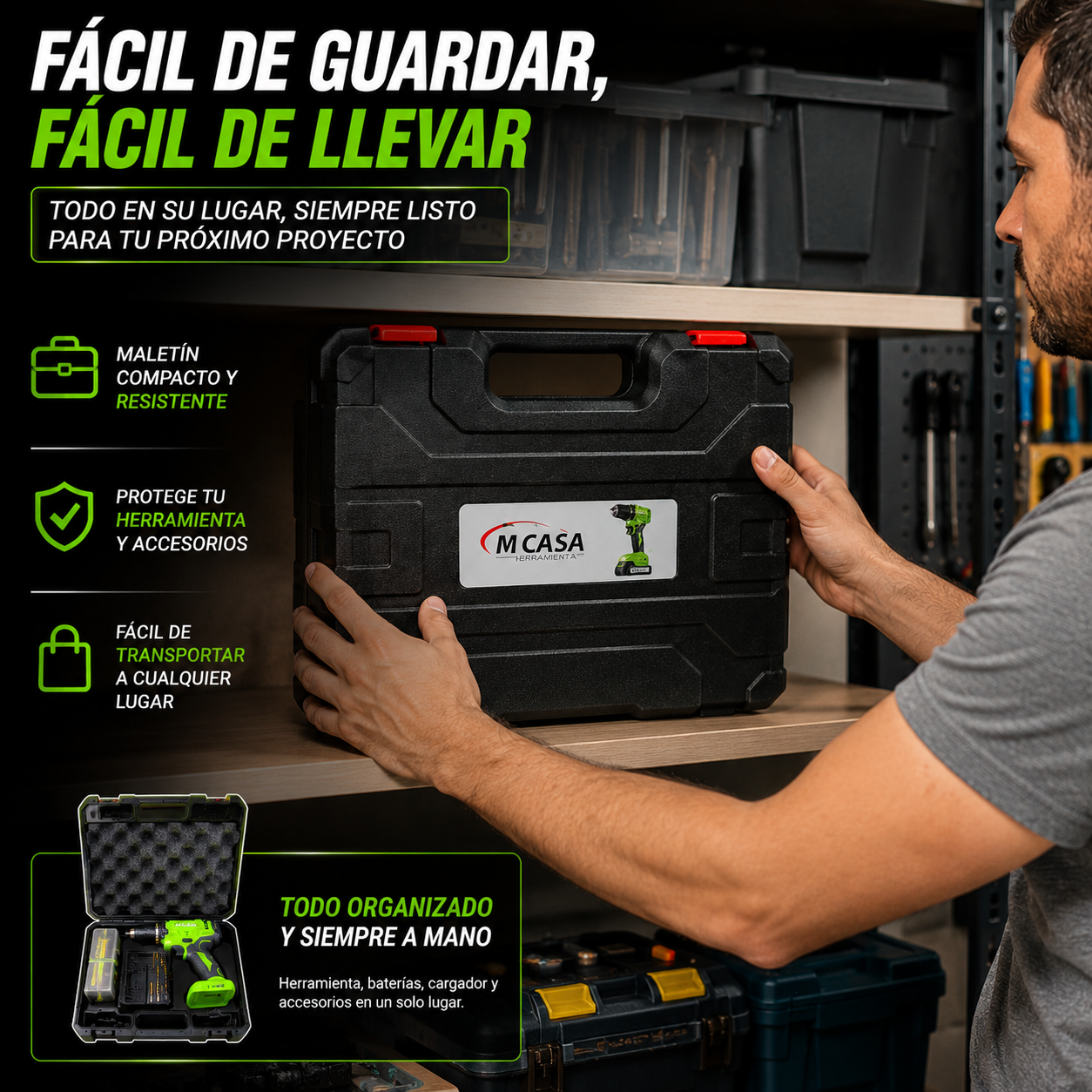 🔥 TALADRO INALÁMBRICO MCASA 48V – POTENCIA Y LIBERTAD PARA TODOS TUS PROYECTOS 🔥